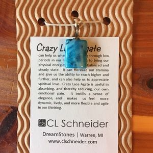 Turquoise and Serling pendant